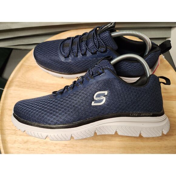 S Sport by Skechers Men’s Size 8 Wide Slip-On Shoes – Blue Memory Foam - Picture 2 of 9